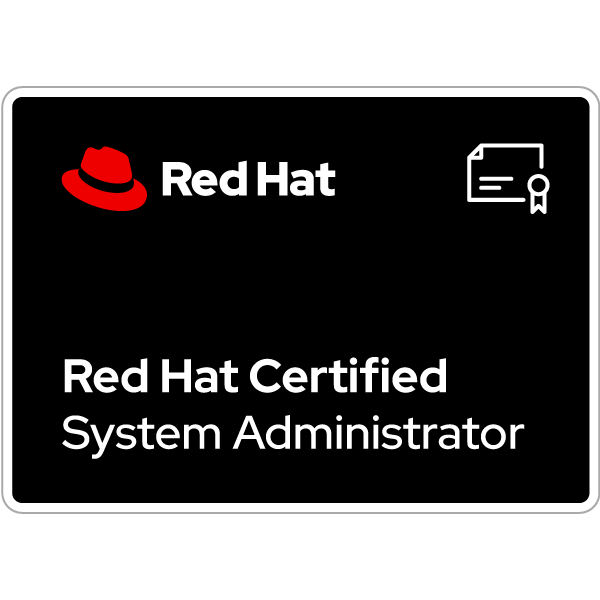 RHCSA-Red Hat Certified System Administrator logo